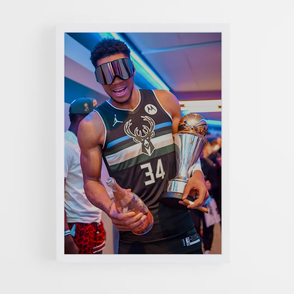 Poster Le Champion des Bucks – affiche Basketball (vue 3)